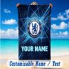 Beach Towel Custom Name Text, Quick Dry Large Towel For Beach HomeChelsea FC