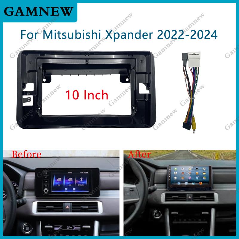 10 Inch Car Frame Fascia Adapter Android Radio Dash Fitting Panel Kit For Mitsubishi Xpander 2022-2024