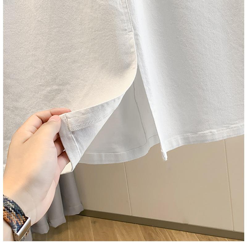 DIMANAF 2025 Большие размеры Весна Джинсовые Юбки Женщины А-силуэта Одежда Карманы Модные Джинсы Юбка Высокая Талия Пуговица