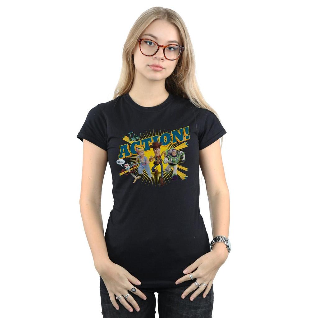 Disney Womens/Ladies Toy Story 4 Takin´ Action Cotton T-Shirt