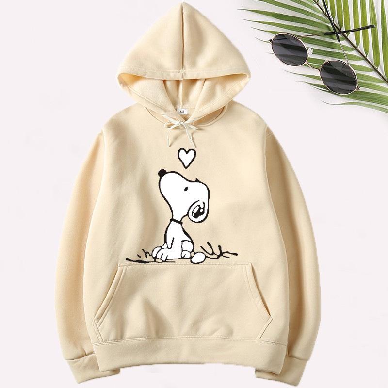 New Cartoon Print Hoodie: Couples' Plus Velvet Autumn/Winter Sweatshirt - Casual Versatile Pullover