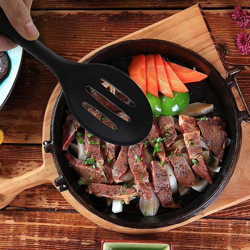 Пищевой силиконовый кухонный совок для кастрюли, термостойкий, гибкий, антипригарный, для приготовления пищи, выпечки, смешивания, кухонной посуды, утвари