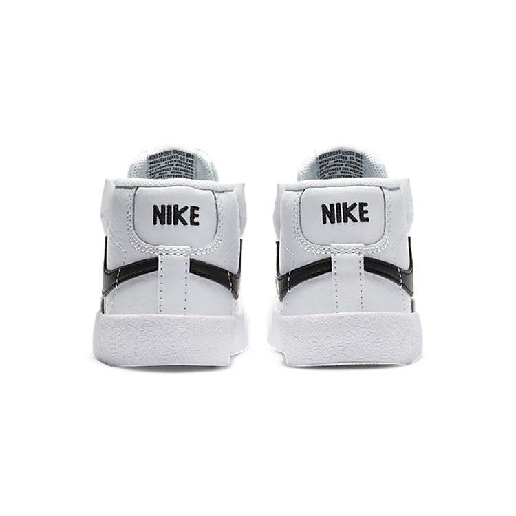 Nike Кроссовки Blazer Mid 77 для малышей Черно-белые для младенцев и малышей DA4088-100