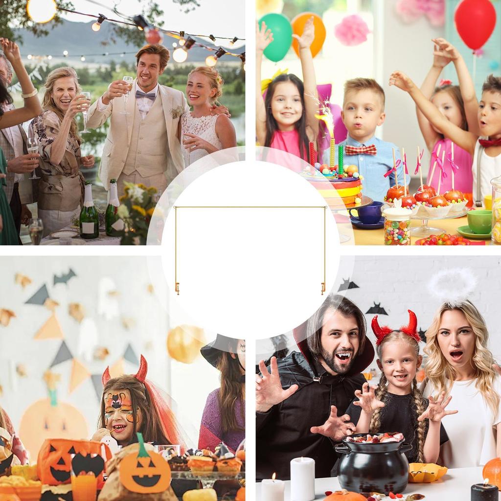Table Arch Stand with Clamps Adjustable Balloon Stand with Clamps Dining Background Rack for Daily Swing Event Catering Wedding