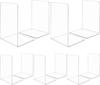 2-8 Штук Подставки для книг, Ограничители для книг, Стойка для книг, Ограничитель для книг, Прозрачная подставка для книг для полок, Акриловые подставки для книг для школы, Библиотеки