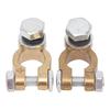 2PCS Alloy Battery Terminal Connectors Brass Positive Negative Terminals Top Post Connectors  Boat