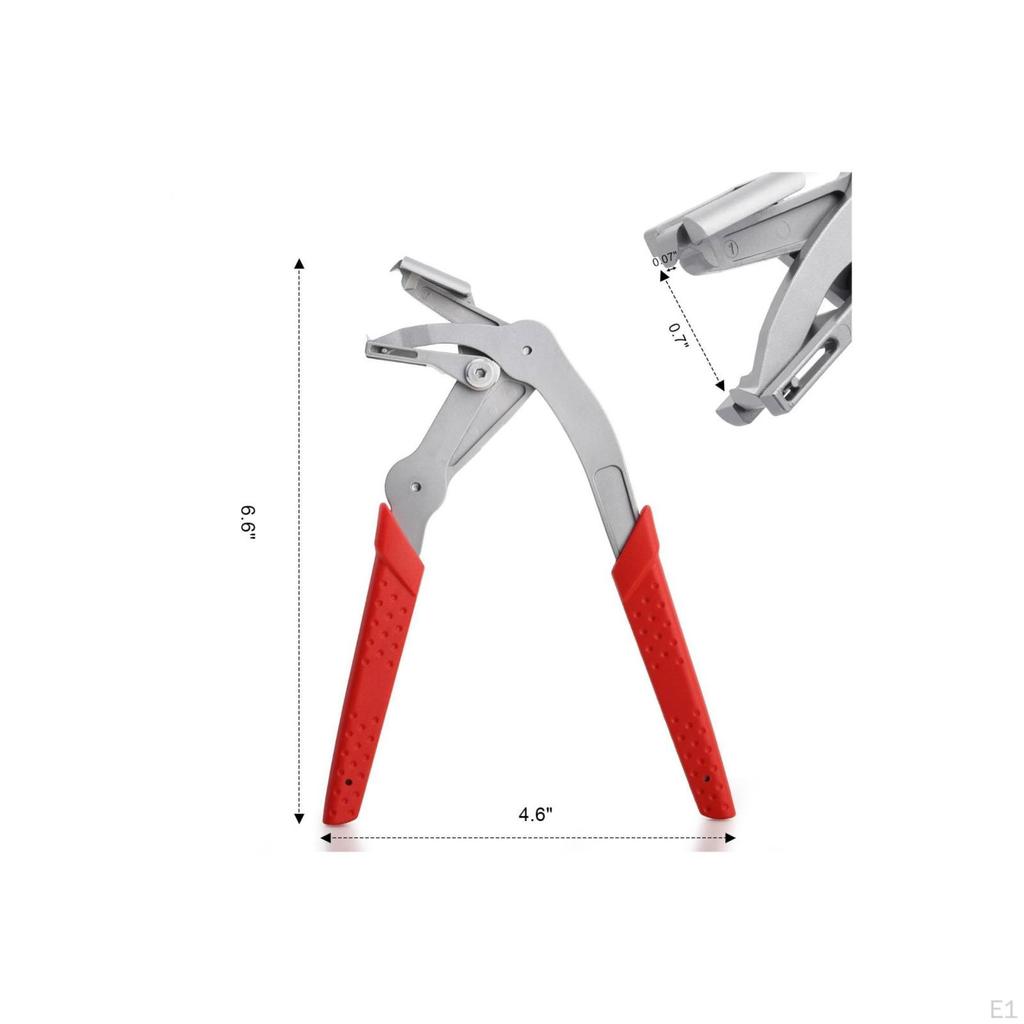 Vehicle Trim Fastener Plier Rubberized Handles Removal Pliers Curved Jaw Automotive