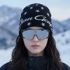 Звездный жаккардовый вязаный холодный головной убор женский осенне-зимний американский ретро защита ушей накладывающийся шапка теплая и морозостойкая Баотоу шапка мужская