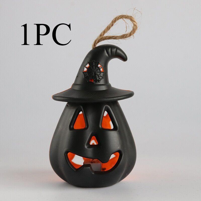 Светодиодный фонарь-тыква, фонарик в виде черепа, ручной, маленький, для вечеринки, забавный реквизит, предметы для украшения