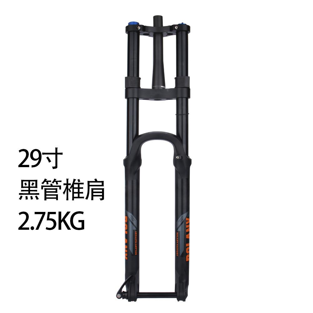 Передняя вилка для горного велосипеда, двухкоронная вилка, передняя вилка для электровелосипеда, амортизационная, 27,5 29 дюймов, вилка с осью-бочонком