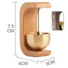 Деревянные колокольчики ветра Магнитный латунный дверной звонок Беспроводной колокольчик Входные дверные колокольчики Подвесные кулоны для украшения дома