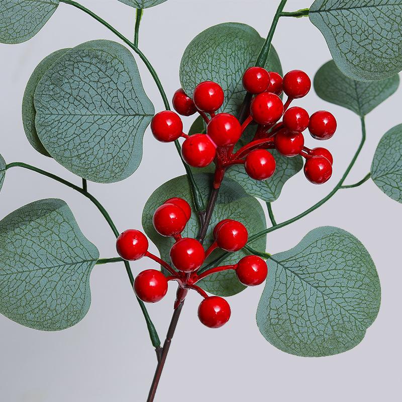 Искусственный лист ивы Имитация листа эвкалипта Зеленое растение для дома Цветочная композиция Декорация Рождественские принадлежности DIY