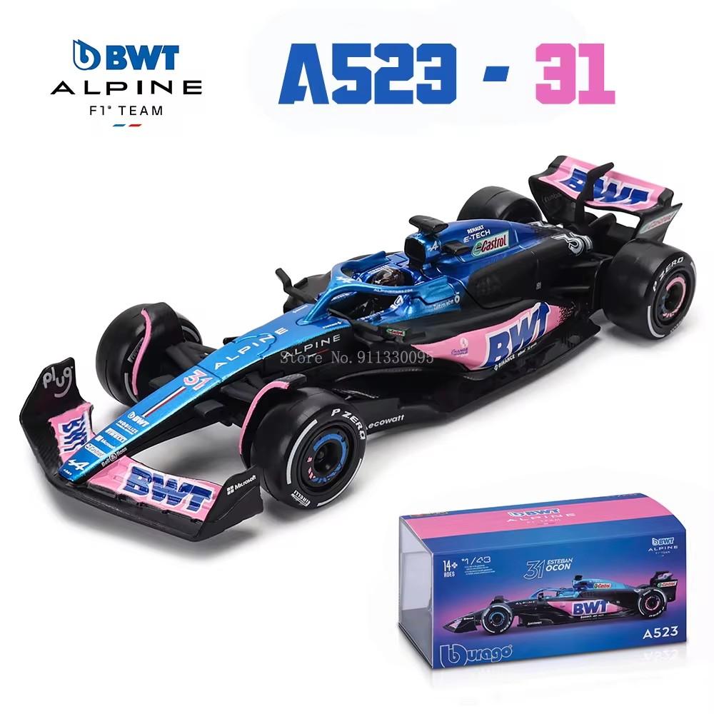 Bburago 1:43 F1 2023 24# Zhou Guanyu Alfa Romeo F1 Team Stake C43 77# Valtteri Bottas Alloy Car Die Cast Car Model Competition zl2
