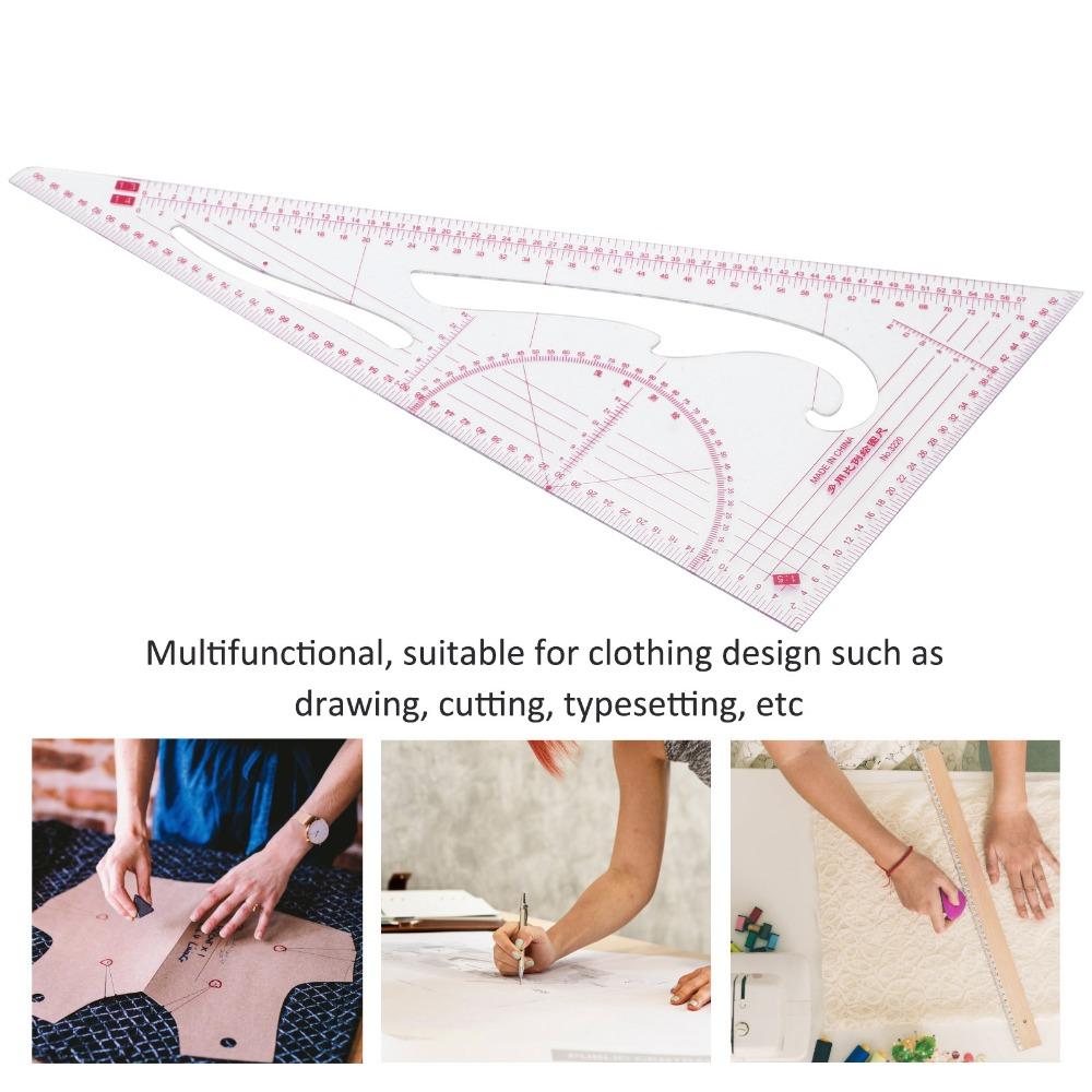 3pcs Flexible Garment Ruler Precise Measurement Scale Multifunctional Ruler Pattern Making