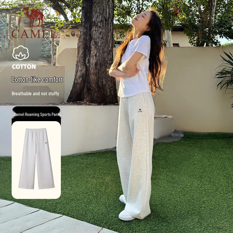 CAMEL Women's Loose Wide-Leg Casual Sports Pants