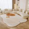 Modern Minimalist Style Living Room Decoration Carpet Fluffy Soft Bedroom Decor Plush Rug Irregular Thick Rug Home Lounge Mat
