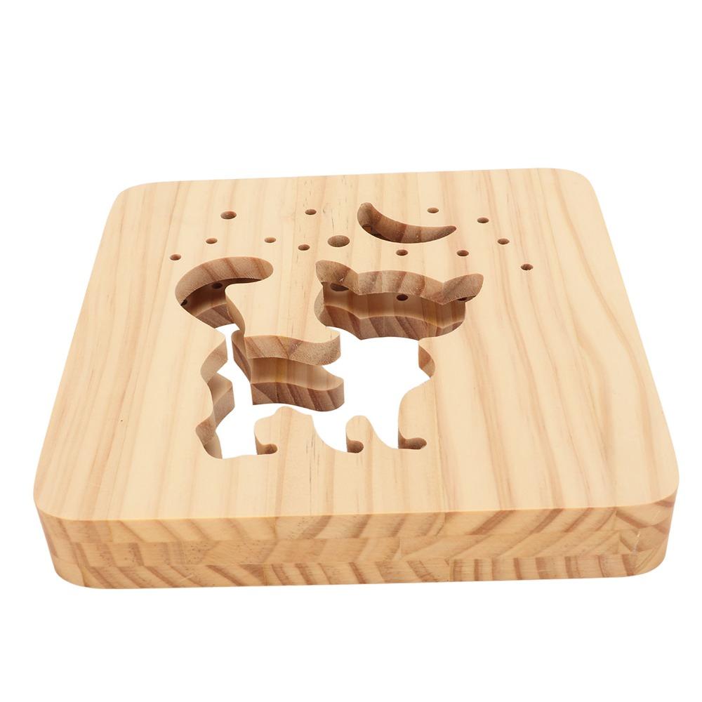 Cute Cat Shape 3D Wood Light LED Light Night Light Lamp Wooden Night Lights Home Decor