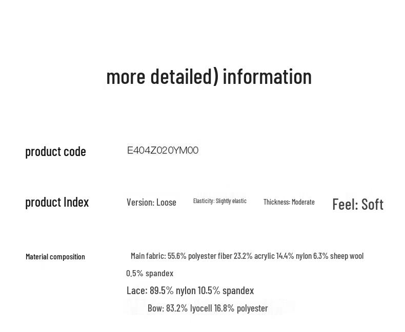 Sancai 2025 Winter Women's V-Neck Bow Knit Sweater