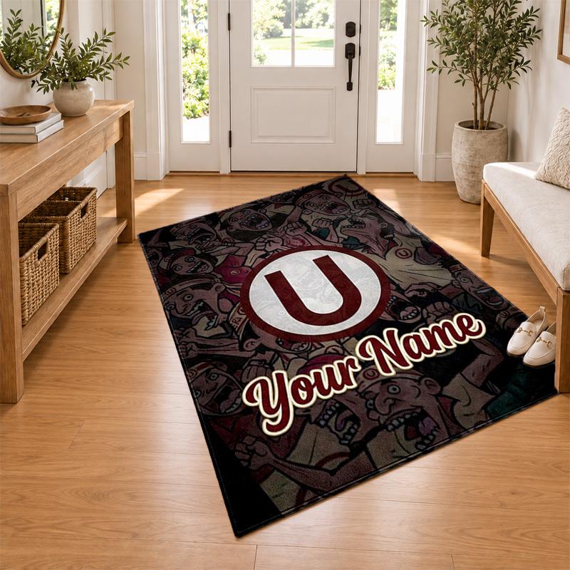 Club Universitario de Deportes Custom Name Personalized Rug Non‑Slip Doormat Floor Carpet Housewarming Birthday Gift for Family Friends