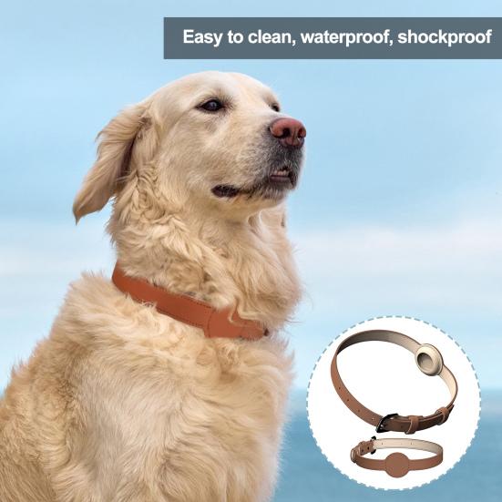 Ошейник для кошек из искусственной кожи с GPS-навигацией, однотонный ошейник для домашних животных, регулируемая длина, простая установка, водонепроницаемый ошейник для домашних животных