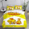 Orange Moo Cow Children Duvet Cover Set King Queen Double Twin Single Bed Linen Set