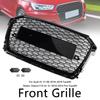 RS Style Honeycomb Bumper Grille Fit   A1 S1 8X Facelift 2016-2019 Black