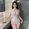 Сексуальное нижнее белье с разрезом, большого размера, сексуальный забавный комплект униформы для кровати, свободный от сексуального чистого желания