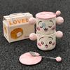 Girls' Heart Cup with High Appearance and Cute Ceramic Mug with Lid Birthday Gift for Girls Practical Gift Box for Best Friend