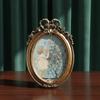 Vintage Photo Frame Golden Desktop Ornament Gift Tabletop Decor  For Bedroom Study Living Room