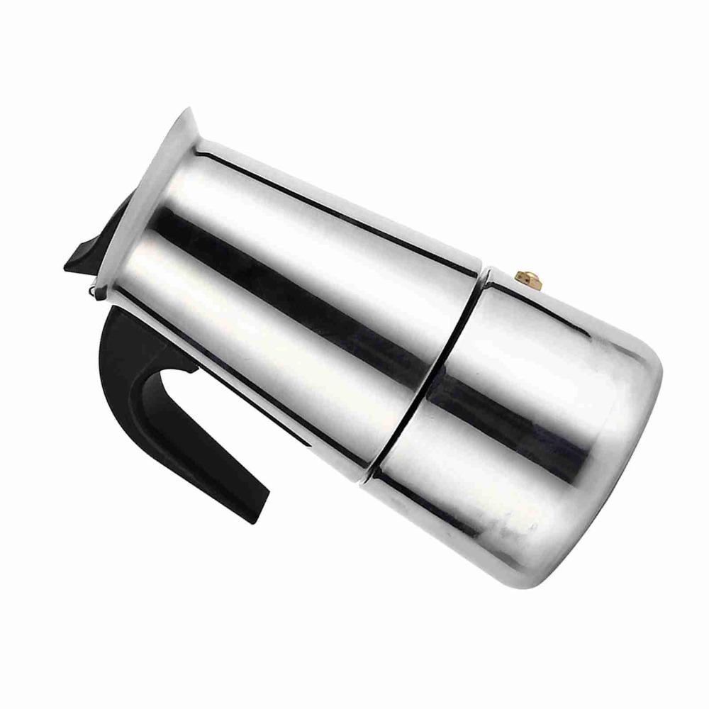 300ml Moka Pot Stainless Steel Espresso Maker Latte Maker Percolator  Cafe Brewing