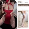Sex underwear sexy hollow hot lace-up cheongsam high split skirt nightclub witch uniform temptation