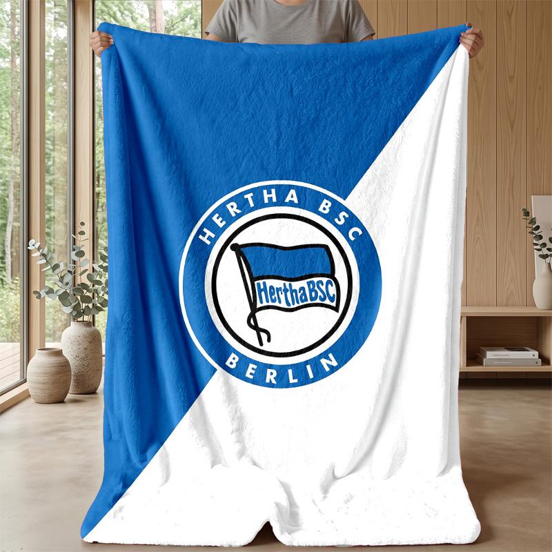 Hertha BSC FC Мягкое Фланелевое Флисовое Одеяло Легкое Уютное Теплое Плед для Дивана Кровати Домашнего Декора