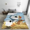 Puffin Rock Cartoon   Flannel Blanket  Awesome Throw Blanket for Bed Sofa Couch 200x150cm Rug Piece