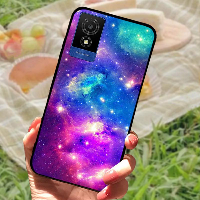 For TCL 501 Case Cover For TCL501 Silicone Soft Marble Black Bumper Funda Coque for TCL 501 T433D Full Protective 2024