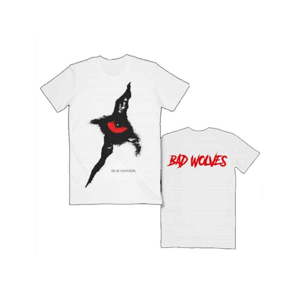 Bad Wolves Dear Monsters Eye Logo T-Shirt White New Unisex T-Shirt