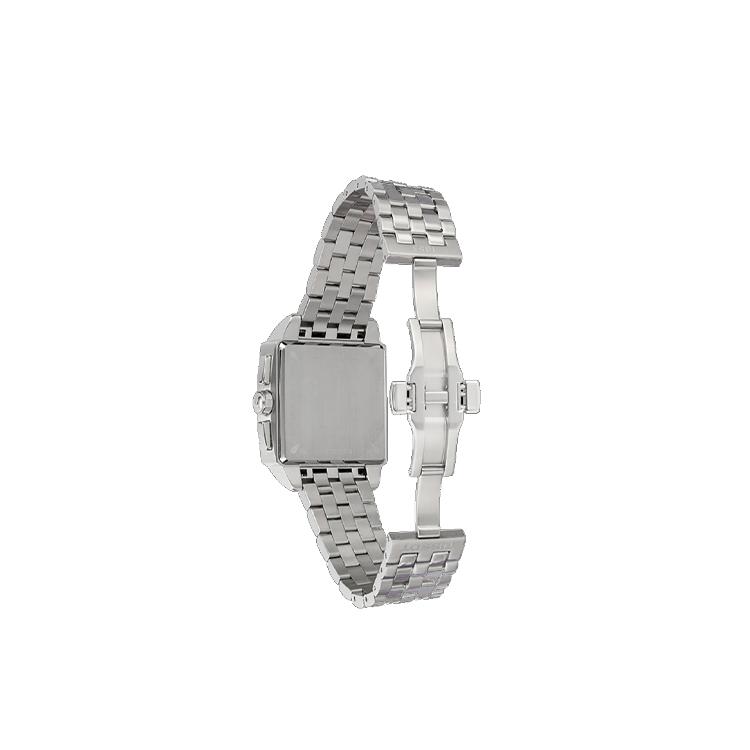 Tissot Кварцевый механизм 100м Водонепроницаемость Мужские часы Белый циферблат Браслет из нержавеющей стали T005.517.11.277.00