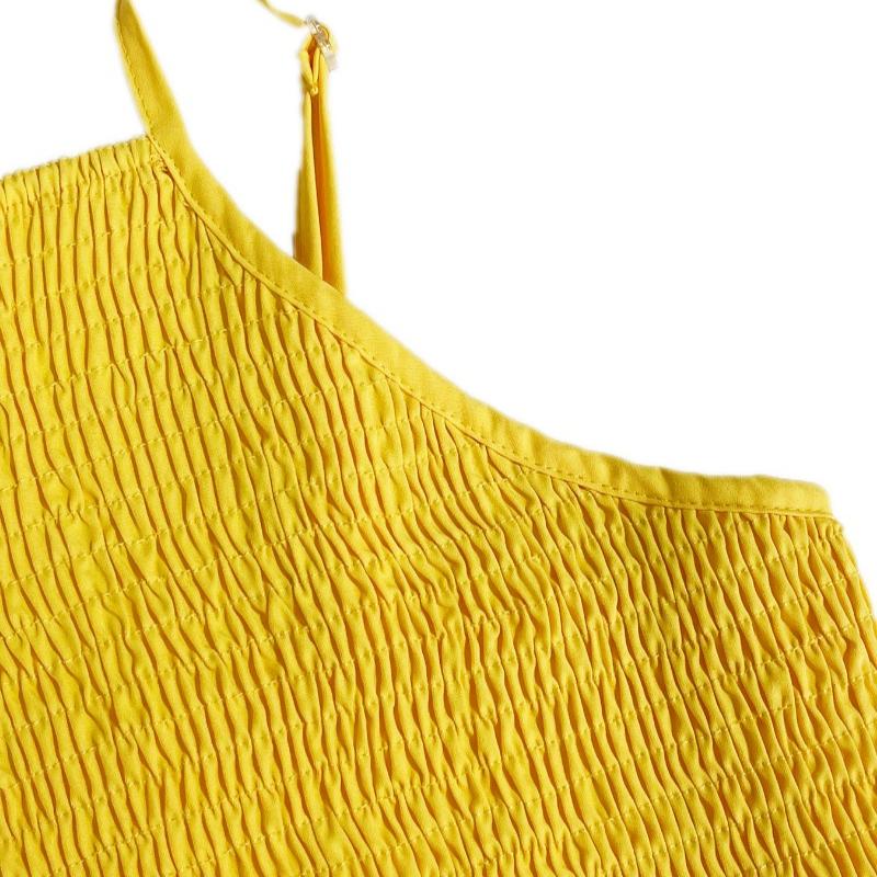 Модное сексуальное вечернее платье без рукавов для женщин, летнее отпускное платье А-силуэта с открытой спиной, повседневные длинные платья для женщин, винтажное нестандартное желтое платье с высокой талией 26205