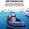 Boat Bungee Dock Lines 4FT Elastic Mooring Rope With 316 Stainless Steel Clip Shock Absorbing Docking Cord For Kayak Jet Ski Pontoon SeaDoo