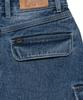 Lee Women Cargo Denim Mini Skirt Indigo Medium