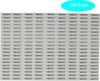 500 Pack 58 kHz Acousto Magnetic Anti Theft Soft Label Sticker with Analog Bar Code White