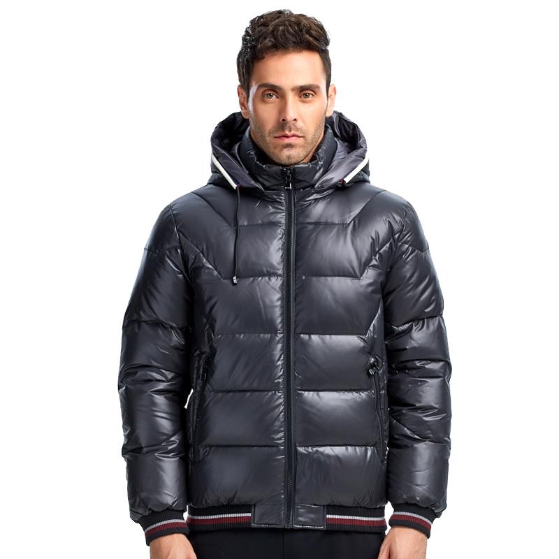 Мужской пуховик MALIDINU, зимнее толстое пуховое пальто, парка, куртка из 70% белого утиного пуха, водонепроницаемая с капюшоном