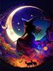 Fantasy Starry Sky Halloween Diamond Painting New Collection 2024 Witch Moon Magic Diy Full Drill Rhinestone Embroidery Arts Mosaic Cross Stitch Kits