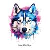Winter Wolf Patch Decals Animal Jeans Fashion Diy Accessory Sticker Heat Press Appliqued Stripes Patches For Clothing Vinyl