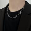 Модное ожерелье с геометрическим узором Современные украшения в стиле городского шика Унисекс Крутая шейная цепочка