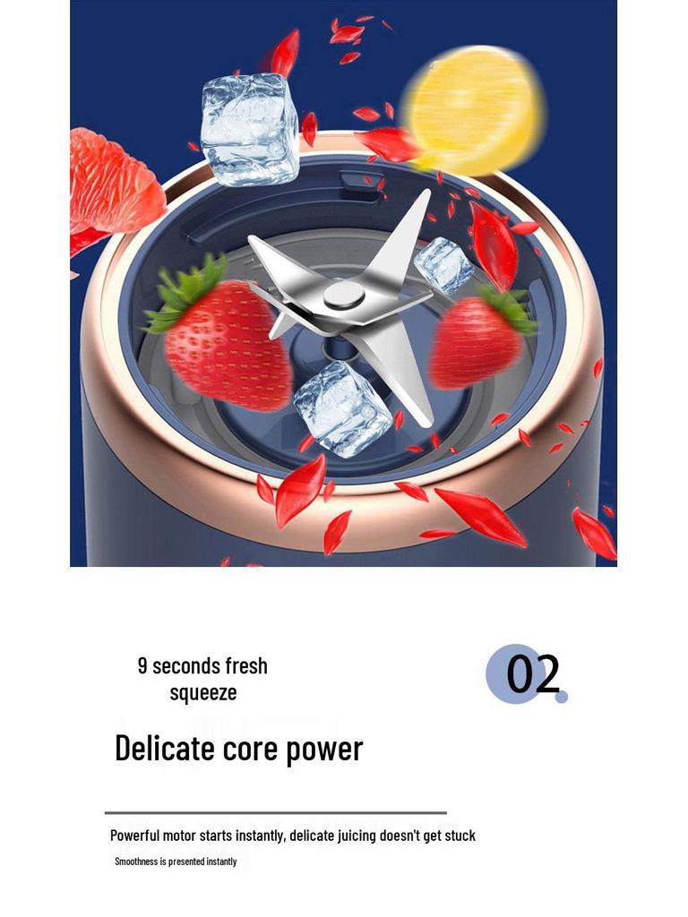 Portable Juice Cup: Long Battery Life, Multifunctional Juicer for Baby Food, Fruits, and Vegetables