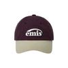 Emis NEW LOGO MIX BALL cap(RENEWAL)-BEIGE/WINE