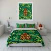 Geometric insect stained glass. Bedding sets Duvet cover sets Duvet covers Pillowcases(1*Duvet Cover 2*Pillowcases without duvet insert)