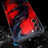 Black Red Ripple Art Phone Case Cover for Samsung Galaxy S26 S25 S24 S23 S22 S20 S21 FE Ultra S25 Edge Plus 5G Soft TPU Shell