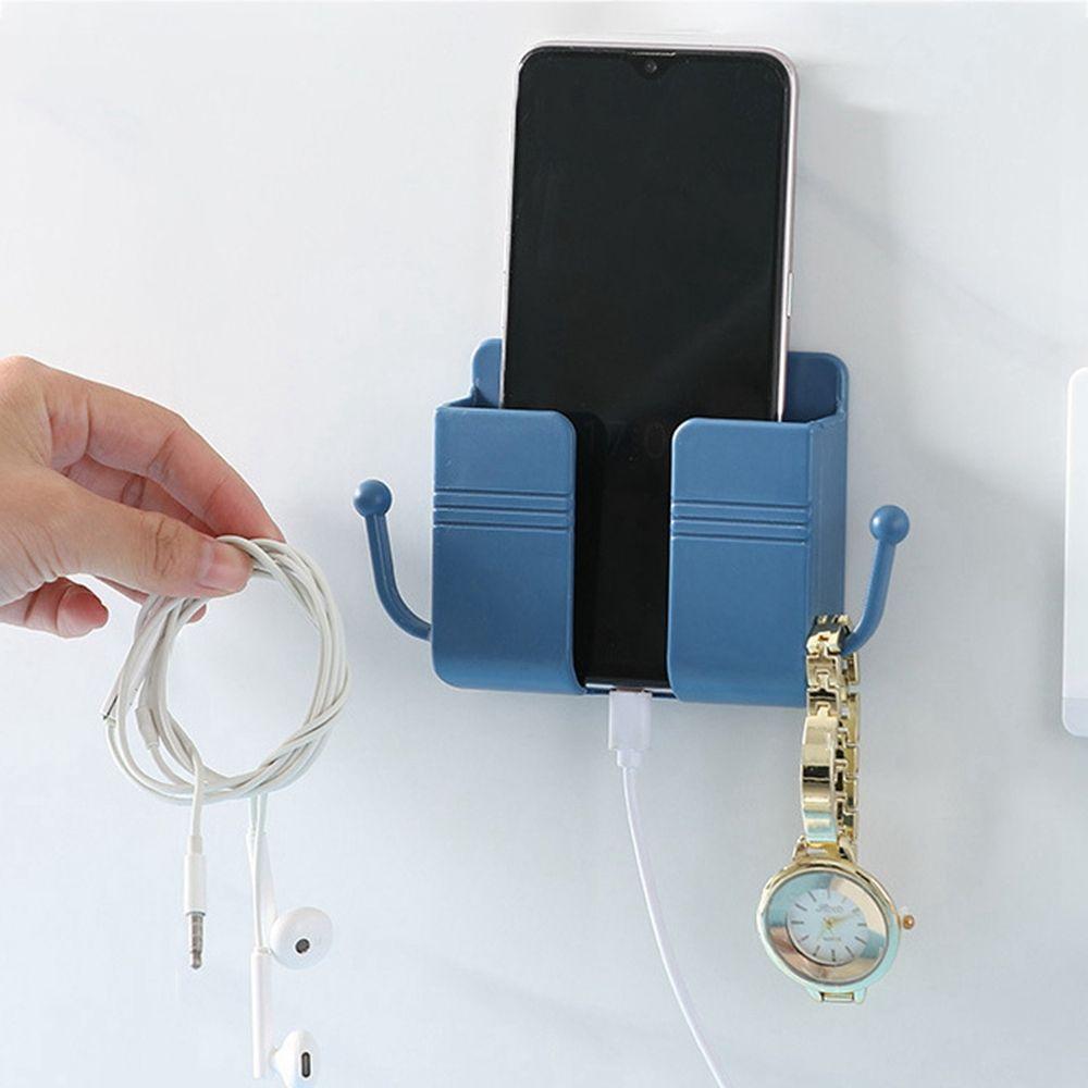 Brackets Home Bedroom Rack Storage  Case Remote Control Holder Phone Plug Stand Storage Box