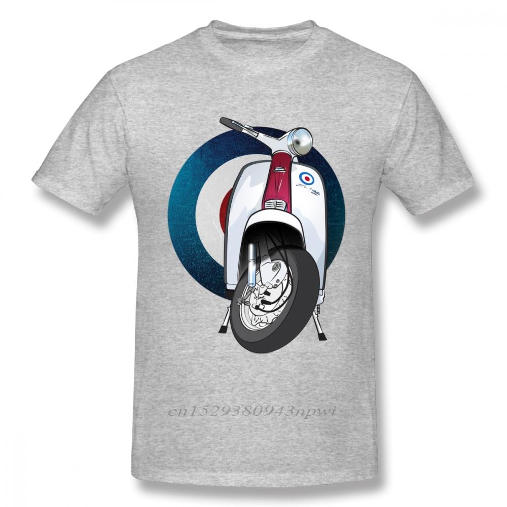 Awesome Target Logo T Shirt Italy Scooter Tee Shirt Unisex Vintage Motocycle Graphic Tshirt Big Size